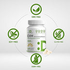 DIM Supplement 300mg, 240 Caps, 4 Months Supply | Estrogen Balance for Men & Women | Diindolylmethane Plus Black Pepper Extract for Enhanced Absorption
