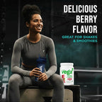 Vega Premium Protein + Supergreens, Berry – 20g Vegan Protein, Dairy & Gluten Free, 19.2 oz (18 Servings)