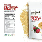 SUNFOOD Organic Red Maca Powder, 8 OZ