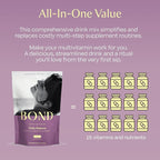 BOND Prenatal Vitamin Drink Mix for Women with Iron, Supports Hormone Balance, Folate & B12 for Energy & Calm Mood, Plant-Based Omega-3 for Cognitive Support, Magnesium, D3, B6, NAC, 20 Travel Packs