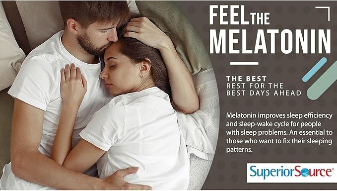Superior Source Melatonin 3 mg, Quick Dissolve MicroLingual Tablets, 60 Ct, with Chamomile, Natural Sleep Support, Melatonin, for Adults, Non-GMO, Pack of 2