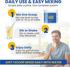 Vitality Boost+ System – Daily Energy & Stress Support Powder – 500mg KSM-66® Ashwagandha, BCAA 2:1:1, Magnesium, CoQ10 & Collagen – 30 Servings – Lemon Ginger – Made in USA