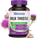 Milk Thistle, Concentrated Seed Extract with 80% Silymarin, Liver Cleanse Detox for Men + Women, Once Daily, 90 Veggie Caps
