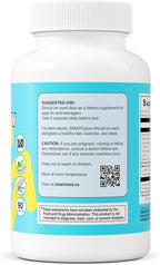 SmartGrow Premium Growth Formula for Teens – Bone, Brain, Sleep & Eye Support – Calcium, Vitamin D3, Amino Acids – Daily Wellness Supplement (180 Capsules) – 3 Month Supply