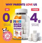 Dr. Moritz Calming and Relaxing Kids Magnesium Gummies, Non-GMO and Low Sugar Magnesium Kids Chewy Supplements, Sleep Gummies Kids, Orange Flavor