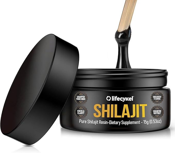 Lifecykel Pure Shilajit Resin – 15g | Wild-Harvested, Mineral-Rich Shilajit Supplement for Strength | Third-Party Tested, Premium Quality | Natural Flavouring