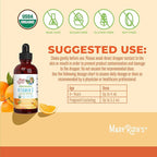 MARYRUTH'S Organic Vitamin C Supplement | Liquid Vitamin C Liquid Drops for Adults & Kids | Immune Support Supplement for Overall Health | Vegan | Non-GMO | Gluten Free | 4 Fl Oz