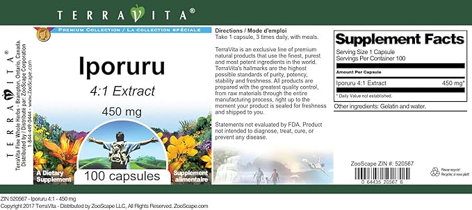 Iporuru 4:1-450 mg (100 Capsules, ZIN: 520567)