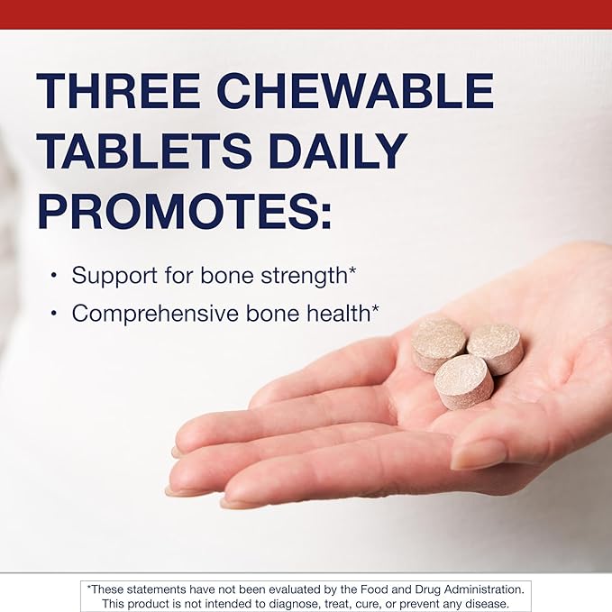 Metagenics Bone Builder Chewable Supplement- Calcium, Vitamin D & Magnesium for Bone Strength & Teeth Health* - Supports Cardiovascular & Immune Function* - Non-GMO, Gluten-Free - 90 Chewable Tablets