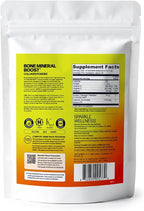 Sparkle Wellness FORTIBONE Bioactive Collagen Peptides | Collagen Powder Supplement with Nutra C Buffered Vitamin C for Bone Health | Bone Mineral Boost (Orange) [30 Serves]