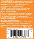 The Vitamin Shoppe Cranberry with D-Mannose - Urinary Tract & Bladder | with Vitamin C CranRich | 60 Veggie Caps | Women's Health