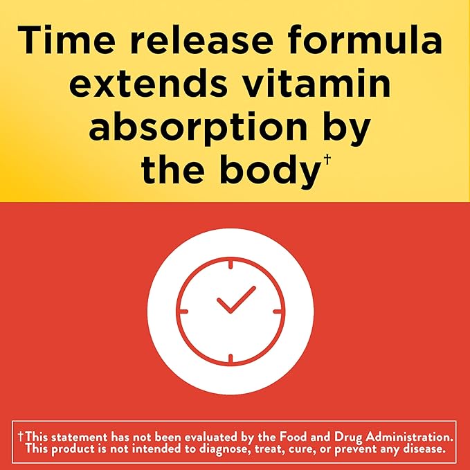 Nature Made Vitamin C 1000mg with Rose Hips, Dietary Vitamin C Supplement for Immune Support, 60 Time Release Tablets, 60 Day Supply