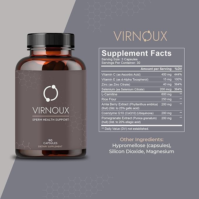 Male Fertility Prenatal Vitamins for Men | Doctor Formulated Supplement to Boost Sperm Count, Motility, & Volume | Sperm Health Support for Conception | USA Made, Gluten-Free | 30-Day Supply