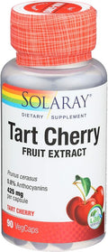 SOLARAY Tart Cherry Fruit Extract 425mg | Healthy Uric Acid Levels & Joint Support with Anthocyanins | 90ct, 45 Serv.