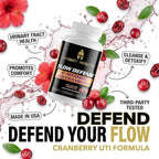 Conquest Fit Flow Defense D‑Mannose Cranberry UTI Support Supplement, 60 Veggie Capsules – Bladder & Urinary Tract Health Formula