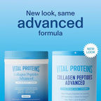 Vital Proteins Collagen Peptides Powder Advanced with Hyaluronic Acid & Vitamin C, Collagen Supplements, Unflavored, 12 Servings