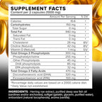 Primitive Scientific Nordic Pure Oil Complex (60 Fish Oil Capsules) for Brain, Immunity & Vision - Heart Supplement w/EPA, DHA, Vitamin D3, Choline - Omega 3 Supplements