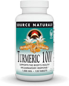 Source Naturals Turmeric 1000, Supports the Body’s Healthy Inflammatory Response*, 1,000mg - 120 Tablets