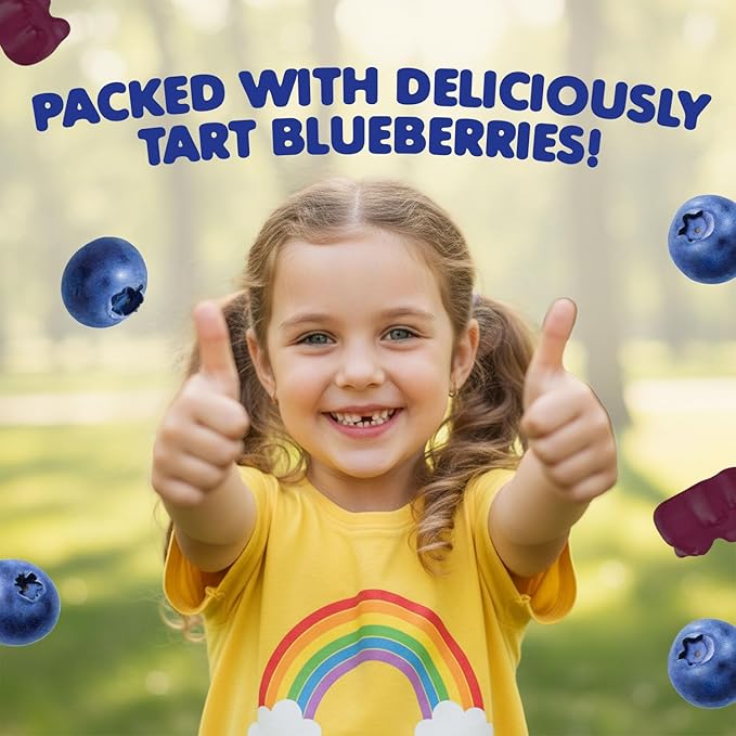 DR. MORITZ Sugar-Free Calm Magnesium Gummies for Kids and Adults - Non-GMO Magnesium Citrate Gummies - Blueberry Flavor - 1-Pack (60 Count)