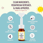 Mama Natural Baby Probiotic Drops | Pediatrician-Approved Infant Probiotic Colic Drops – Infant Gas, Constipation, Fussiness & Immune Support Supplement – 10 Strains & 4 Billion CFU with MCT Oil
