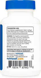 Nutricost Vitamin D3 2000 iu Softgels, 240 Softgels - Non-GMO & Gluten Free