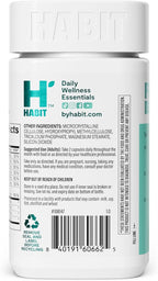 Habit PMS Support Supplement for Women (60 Capsules) - Supports Premenstrual Symptoms & Stress, Hormone Balance, Mood, B Vitamins, Vitamin D, Chasteberry, Ashwagandha, Gluten-Free, Non-GMO (1 Pack)