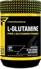 Primaforce L-Glutamine Powder 1000 Grams (1 KG) Unflavored - Pure L-Glutamine Powder, 5g per Serving, GMO-Free, Gluten-Free, 200 Servings