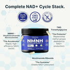 VINATURA NMNH (NMN Supplement Alternative) Nicotinamide Riboside & TMG - NAD Supplement for Anti-Aging - 60 Capsules