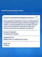 Digestive Enzyme Complex with Lion’s Mane Mushroom Powder – L-Glutamine 1000mg, DigeZyme Multi-Enzyme, Zinc L-Carnosine, Multi-Prebiotic Complexes – Gut Health Supplement – 30 Tablets