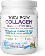 Natural Factors Total Body Collagen - Bioactive Collagen Supplement for Hair & Nail Growth Support - Healthy Skin Supplement with Protein, Vitamin C & More - Unflavored, 500 g (38 Servings)