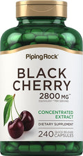 Piping Rock Black Cherry Extract Concentrate | 240 Capsules | Non-GMO, Gluten Free Supplement