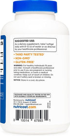 Nutricost Ubiquinol Softgels (120 Softgels | 100 mg Per Serving) - Superior Absorption Antioxidant | Active Form of CoQ10 - Gluten Free, Non-GMO