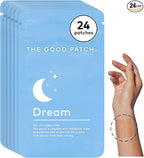 The Good Patch Plant Powered Sleep Support - Sustained Release Dream Patch with Melatonin, Hops, Valerian Root (24 Total Patches)