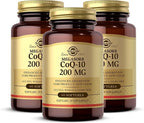 Solgar Megasorb CoQ-10 200 mg - 60 Softgels, Pack of 3 - Enhanced Absorption - Gluten Free, Dairy Free - 180 Total Servings