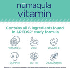 nūmaqula Eye Vitamins - 90 Capsules, 30-Day Supply - AREDS2-Based Eye Supplements with Lutein, Zeaxanthin, Vitamin B Complex & Vitamin E for Advanced Macular Support