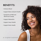 Dr. Brighten Magnesium Plus (as Magnesium Bi-glyncinate) - Beneficial in Maintaining a Healthy Mood, Sleep, Hormone Balance and Reducing Symptoms of PMS and Menstrual Cramps