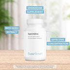 Supersmart - Spermidine 3mg per Day - Rice Starch Extract Supplement | Non-GMO & Gluten Free - 60 Vegetarian Capsules