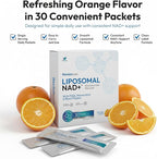 Liposomal NAD+ Liquid Packets - Liposomal Nicotinamide Riboside Resveratrol PQQ for Cellular Health Energy Focus & Healthy Aging