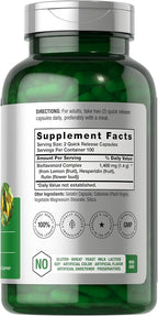 Horbäach Lemon Bioflavonoids Supplement | 1400 mg | 200 Capsules | Complex with Rutin and Hesperidin | Non-GMO and Gluten Free