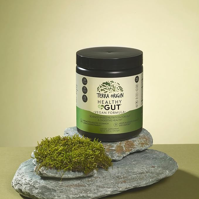 Healthy Gut Vegan Formula | with L-Glutamine and Clinically Proven ingredients | Supports Gut Permeability, gastrointestinal Support, Helps Alleviate Stomach discomfort and Boost Immunity*