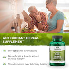 Swanson Full Spectrum Milk Thistle Liver Health Supplement for Adults Seeking Natural Detoxification and Antioxidant Support - 500 mg (100 Vegan Capsules)