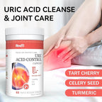 Purge Uric Acid Flush Detox and Cleanse with Tart Cherry, Celery Seed Extract and Turmeric for Daily Joint Comfort and Kidney Support, 60 Capsules