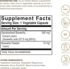 SOLGAR Boswellia Resin Extract Vegetable Caps, 60 CT