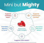 Mini Fish Oil Softgels – Odorless, Burpless & Easy to Swallow – 1500mg Omega-3 with EPA & DHA – Advanced Formula Fish Oil Minis – Smaller Than a Dime – Wild Caught – 90 (Big, Capsule)