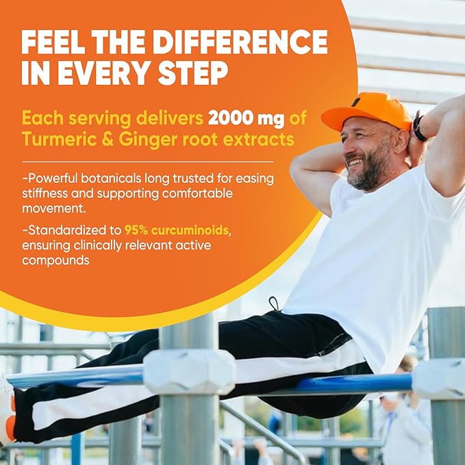 Liposomal Turmeric Ginger Curcumin Complex Supplement Pills, 2000mg Organic Turmeric Root with Black Pepper, Lutein and Zeaxanthin Supplements Liquid Softgels, 95% Curcuminoids, Non-GMO, 240ct