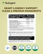 CoQ10 200mg Capsules with Organic Turmeric & Black Pepper – Antioxidant Support, Heart & Brain Health, Cellular Energy Production* – Clean Label Formula, 60 Day Supply