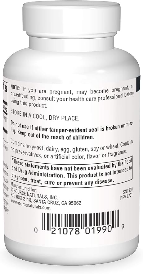 Source Naturals Proanthodyn Grape Seed Extract, Antioxidant Protection, Supports a Healthy Aging Brain*, 200 mg - 60 Capsules