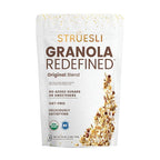 Struesli Original Organic Granola, Grain & Gluten Free, Healthy Snacks with Chia Seeds, Nuts & Sea Salt, Prebiotic High Fiber Food for Yogurt, Cereal & More, Plant Based, Keto & Paleo Friendly, 32 Oz