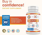Genex Formulas Quercetin 500mg -60 Capsules for 60 Day Supply - Supplement for Immune Support, Antioxidant and Allergy Protection, Non-GMO, Gluten-Free