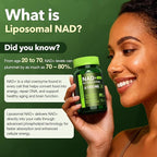 Nad Resveratrol Supplement 61800mg Per Bottle – Liposomal Nad+ Resveratrol for Women & Men – High Purity 1200mg Nad+ Supplement for Energy & Healthy Aging, Resveratrol, Quercetin, CoQ10 – 90 Counts